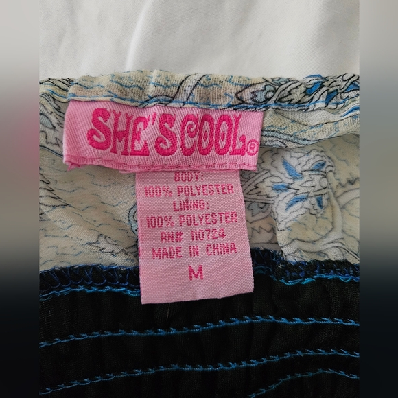 SHE'S COOL Blue Paisley Spaghetti Strap Maxi Dress | SZ M - Picture 8 of 10